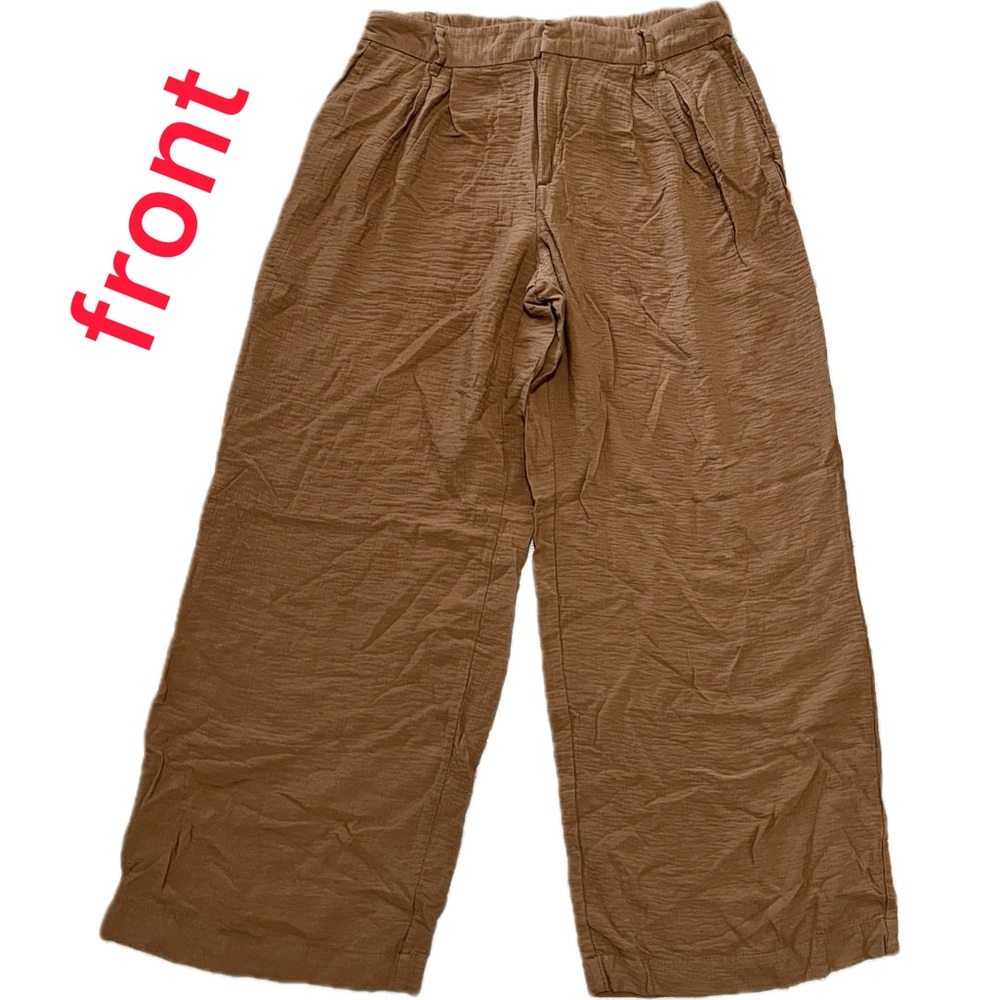 A New Day high rise wide leg pants brown ochre US Women’s 12